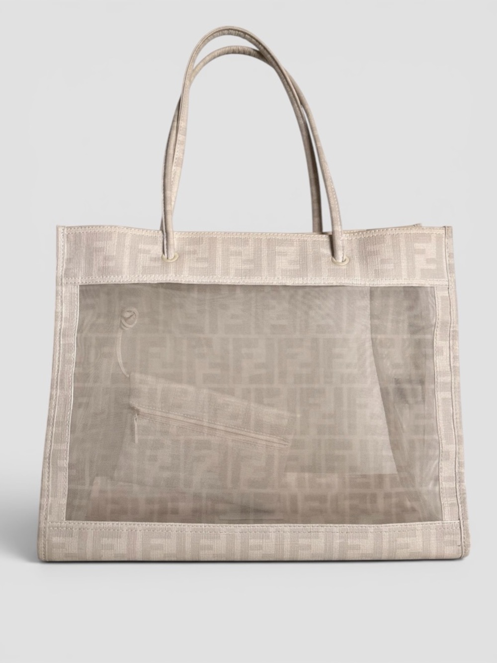 Fendi Zucca Mesh Shopping Tote